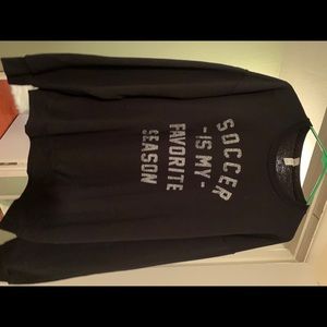 Black crew neck sweater